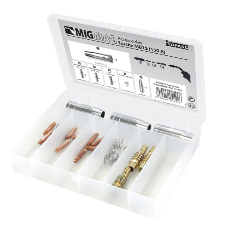 Spíssar og gashulsur fyrir MIG Gys MB15 150A