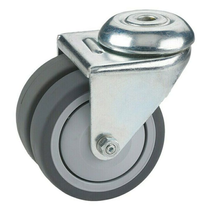 Snúningshjól Dörner & Helmer tvöfalt 75mm 100kg