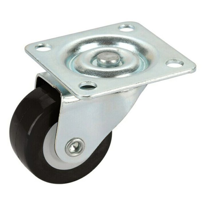 Snúningshjól 38x14mm 20kg svart