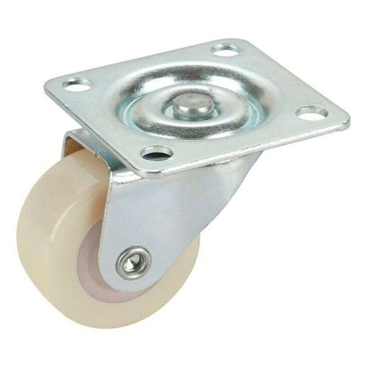 Snúningshjól 38x14mm 20kg hvítt