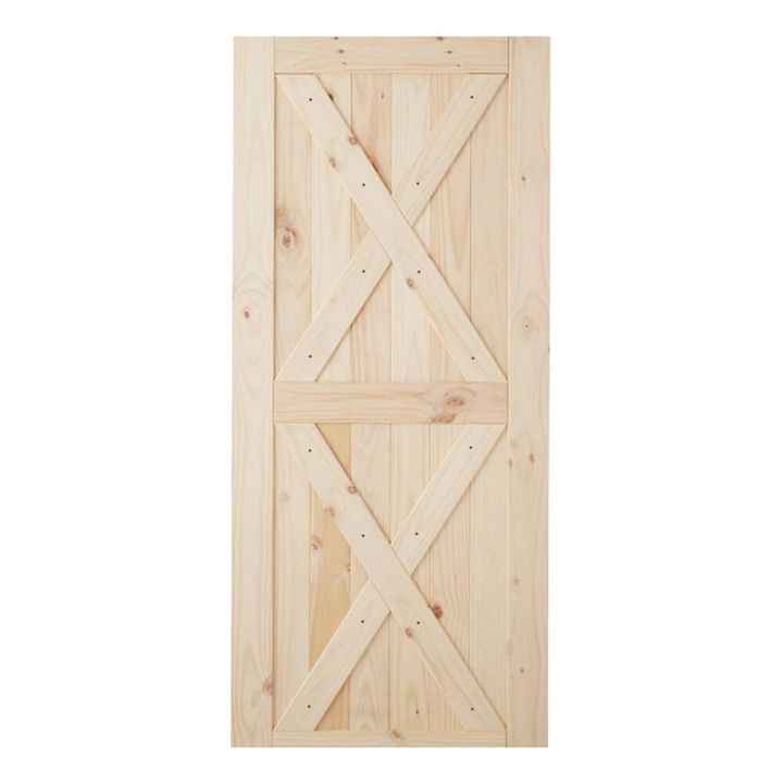 Rennihurð 900x2133 mm Habo Country ómeðhöndluð fura