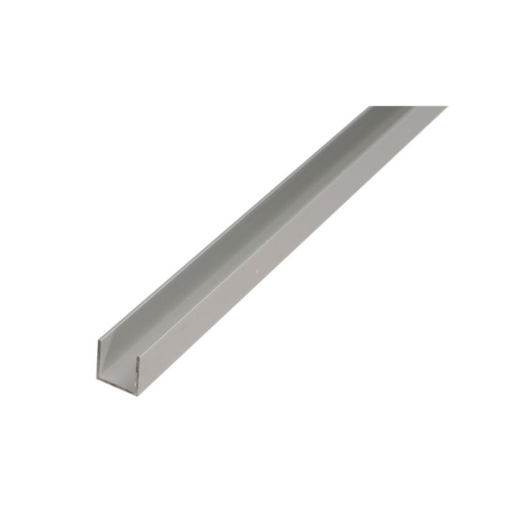 U-ál 20x10x1,5 mm 1 m yfirborðsmeðhöndlað