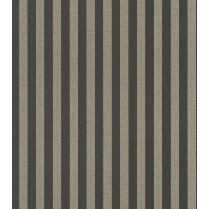 Veggfóður röndótt gylt og svart 10 x 0.53m