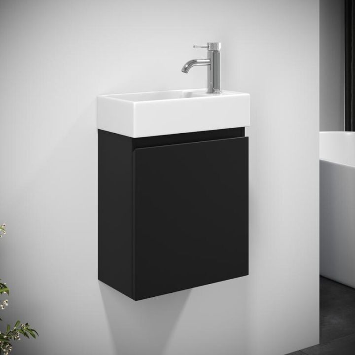 Handlaugarskápur 40 cm Riva Integrated svartur