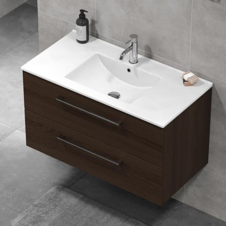 Handlaugarskápur 90 cm Camden hnota