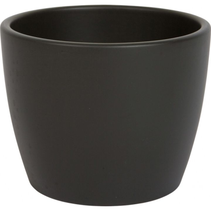 Blómapottur Maja svartur 15cm Scan-Pot
