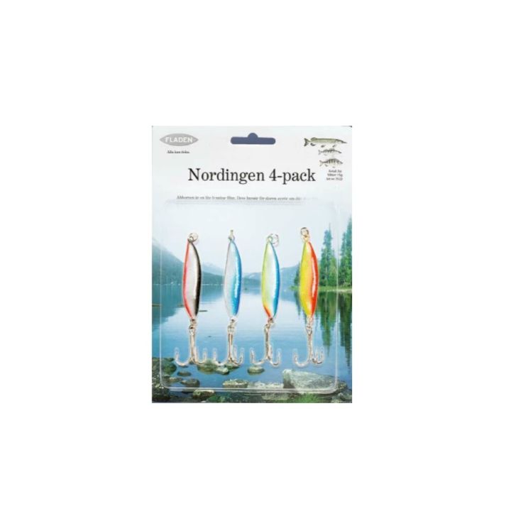 Spúnar 12g 4 stk Fladen Fishing Loket