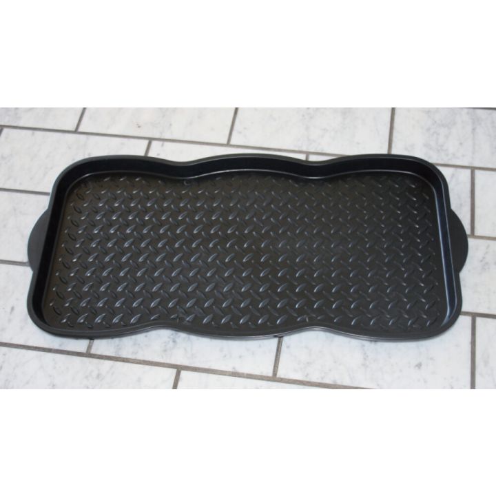 Bakki fyrir skó 75x38 cm Svartur
