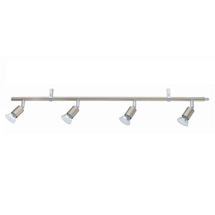 Kastarar 4xGU10 80cm Eglo burstað stál