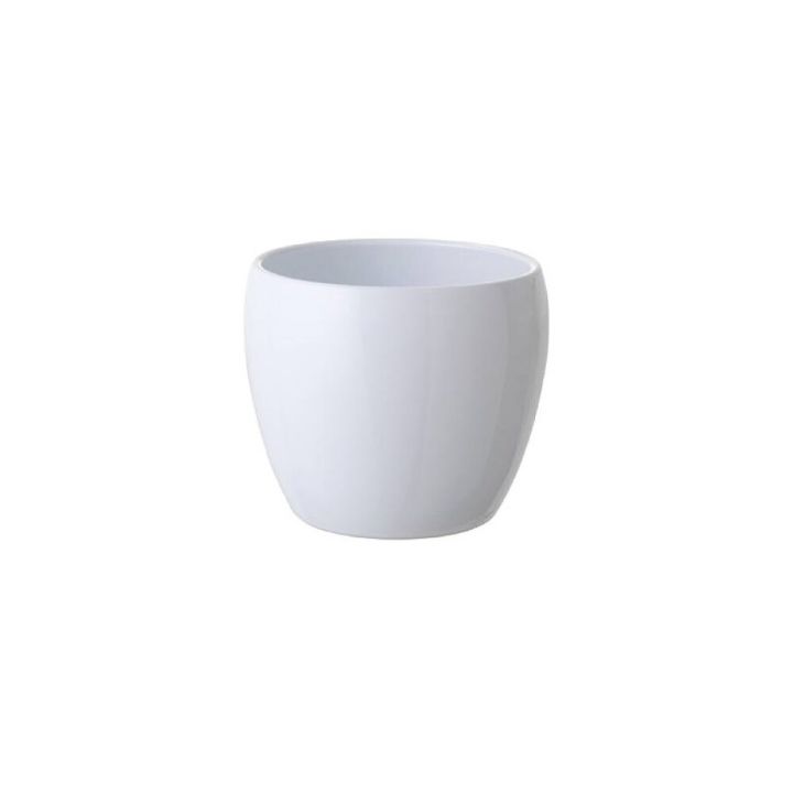Blómapottur Costa hvítur Ø13cm Scan-Pot