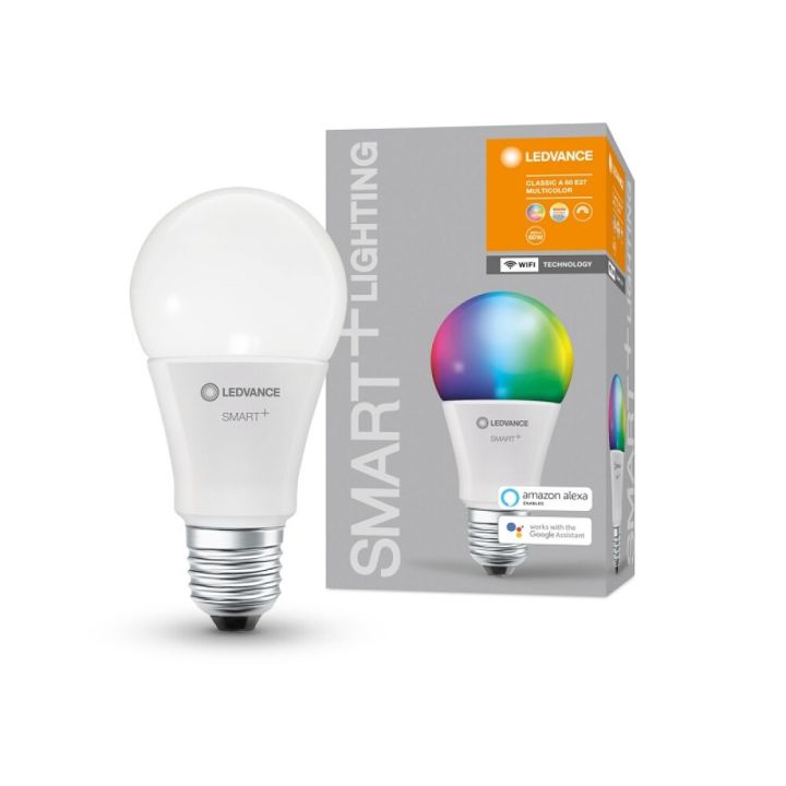 Snjallpera LED E27 RGBW Ledvance Smart+ 9W Ø60 mm