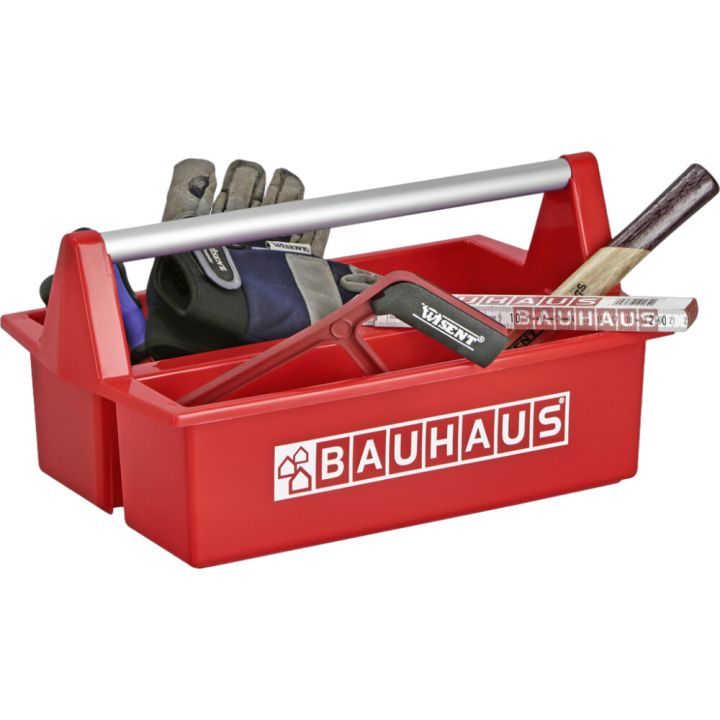 Verkfærakassi 42x25x12cm BAUHAUS rauður
