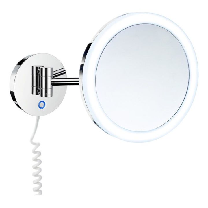 Snyrtispegill LED Ø20cm Smedbo Outline króm
