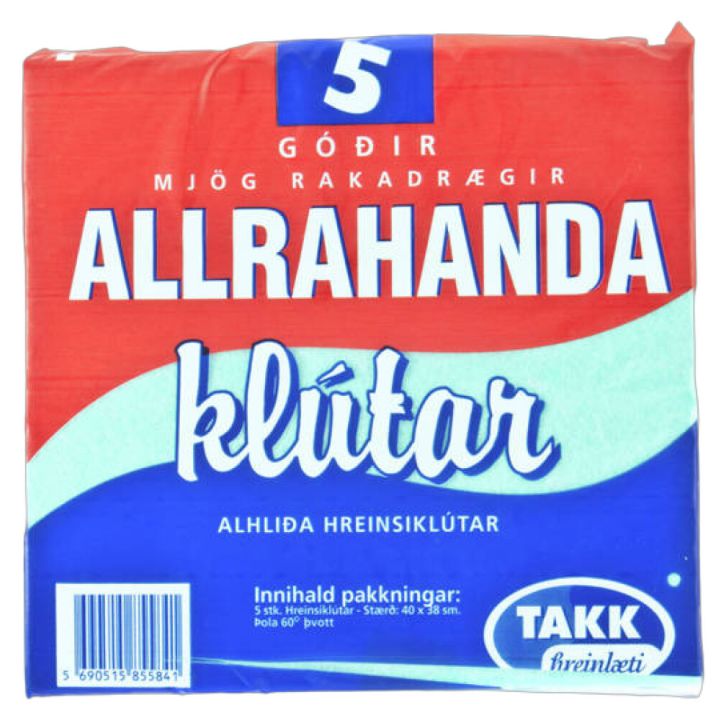 Allrahandaklútur 5stk