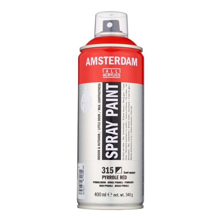 Akrýlsprey 400ml Amsterdam Pyrrole Red