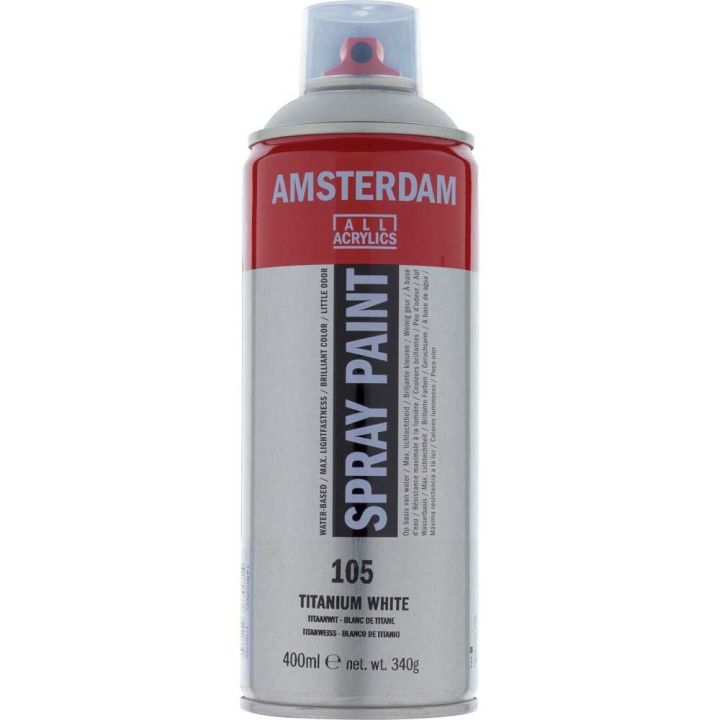 Akrýlsprey 400ml Amsterdam Titanium White