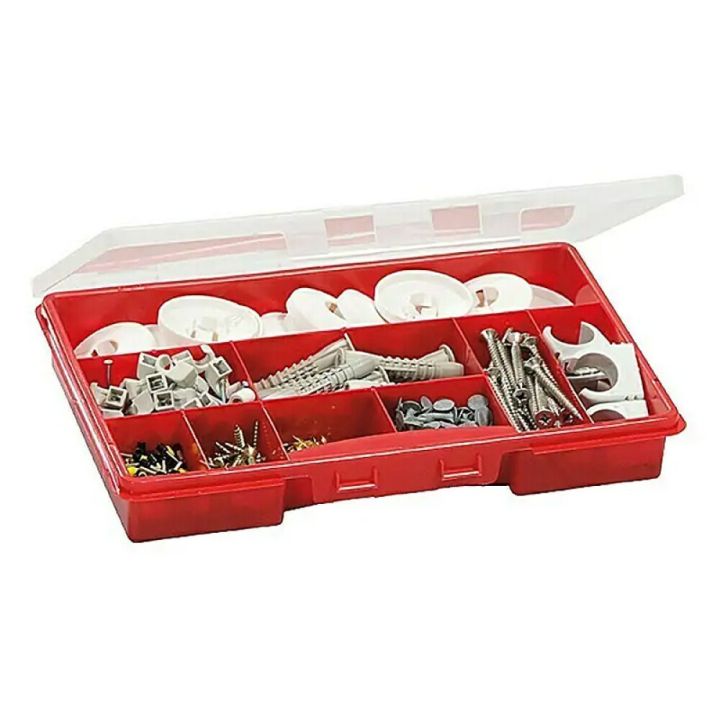 Smáhlutabox 9 hólf Lockweiler rautt