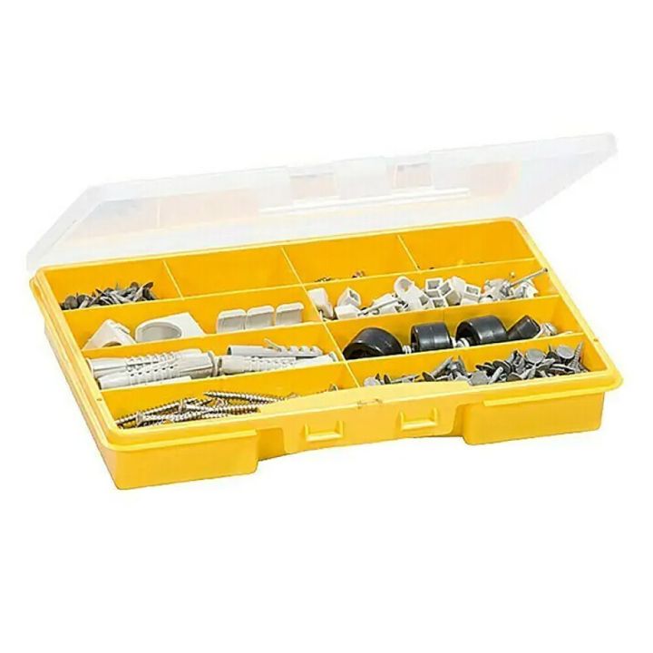 Smáhlutabox 275x180x41mm Wisent gulur