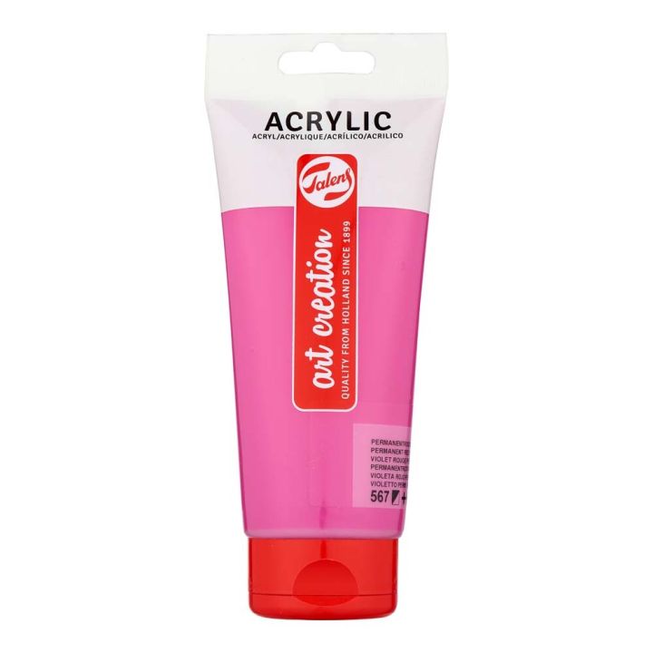 Akrýlmálning 200ml túba Permanent Red Violet