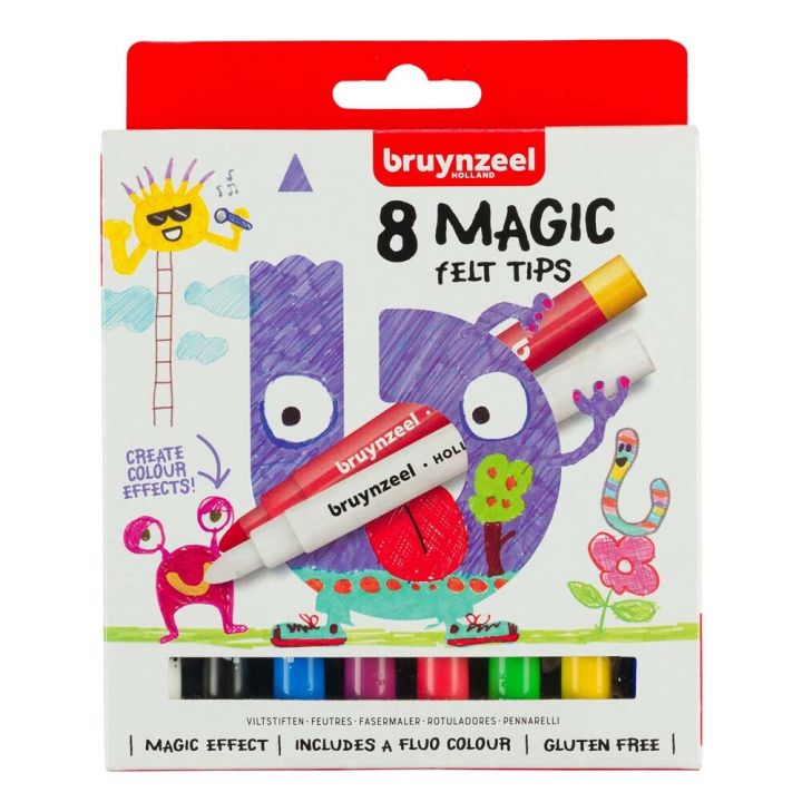 Tússpennar Magic 8 litir