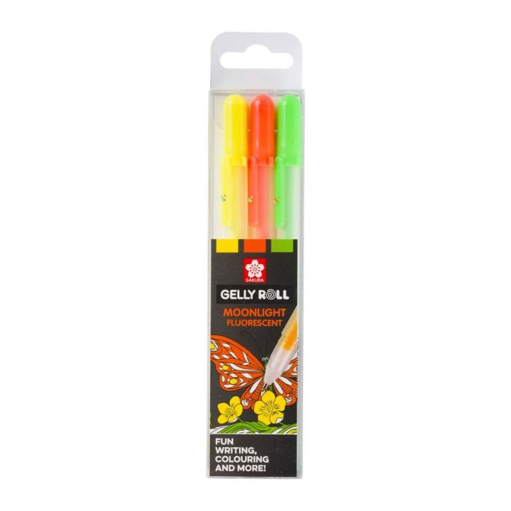 Gelpennar sett Gelly Roll Moodlight Happy 3 litir