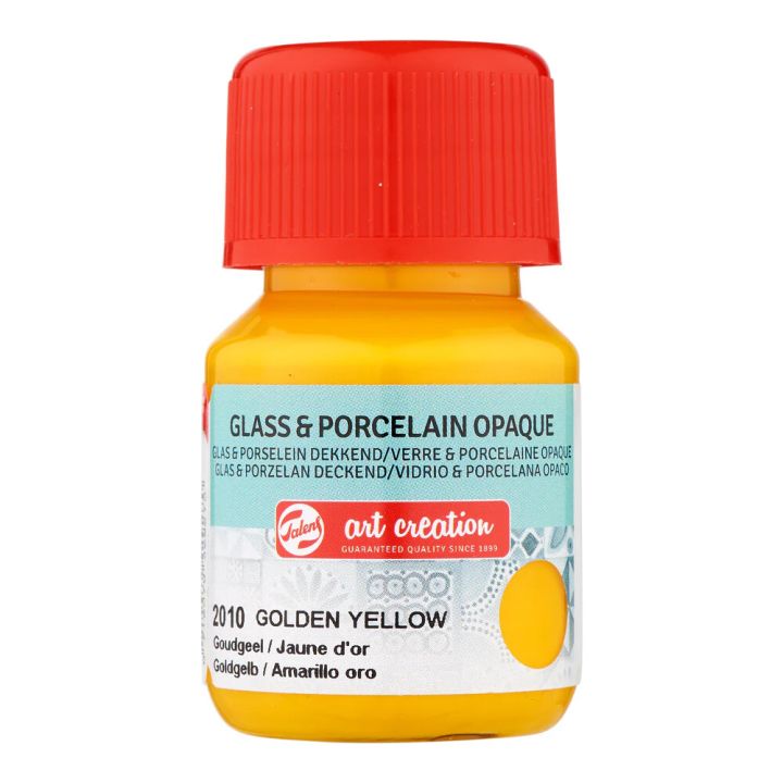 Föndurmálning gler&postulín þekjandi 30ml Lemon Gold