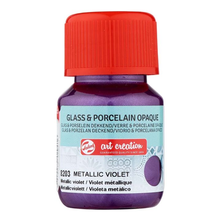 Föndurmálning gler&postulín þekjandi 30ml Metallic Violet