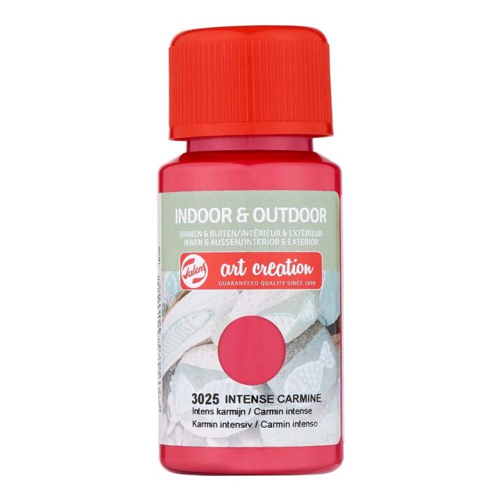 Föndurmálning inni og úti 50ml Intense Carmine