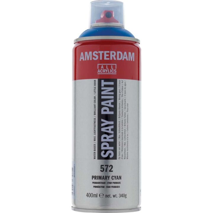 Akrýlsprey 400ml Amsterdam Primary Cyan