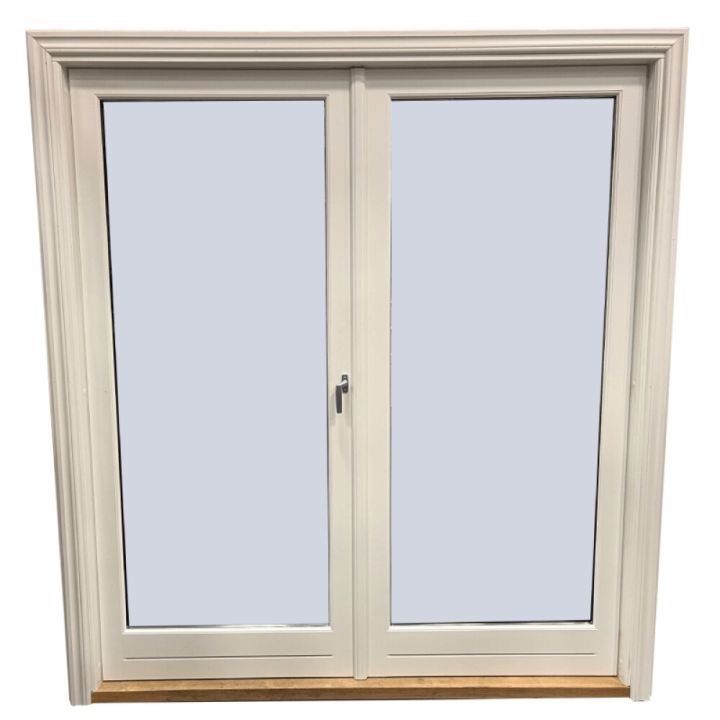 Svalahurð tvöföld H/út hægri m/gleri 2115 x 1880 mm hvít