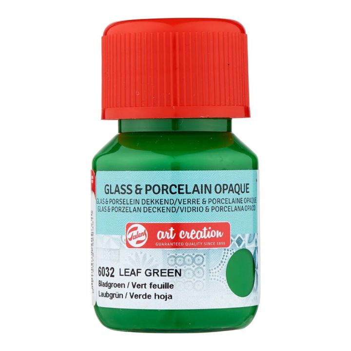 Föndurmálning gler&postulín þekjandi 30ml Leaf Green