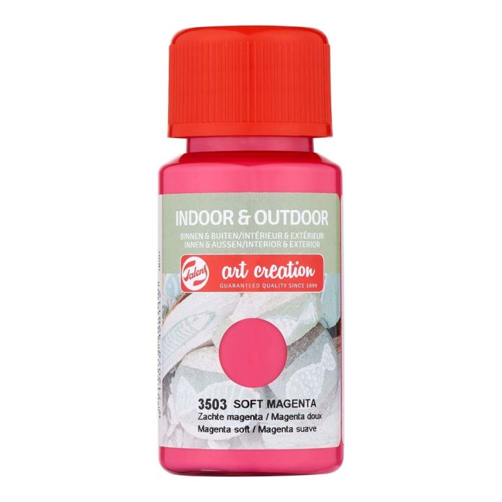 Föndurmálning inni og úti 50ml Soft Magenta