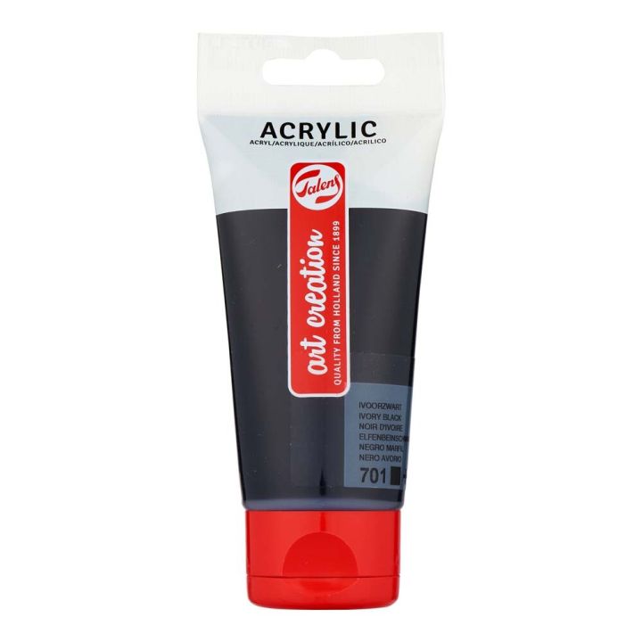 Akrýlmálning 75ml Ivory Black