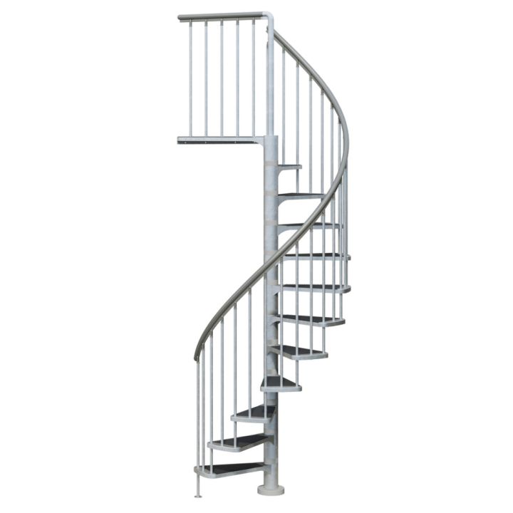Hringstigi Ø155 cm 11+1 þrep 246-282 cm Toronto stál