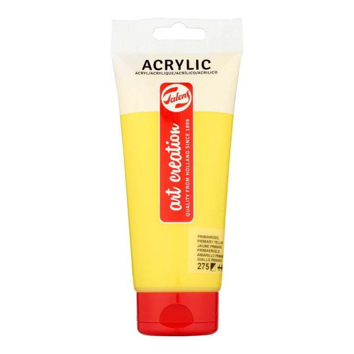 Akrýlmálning 200ml túba Primary Yellow