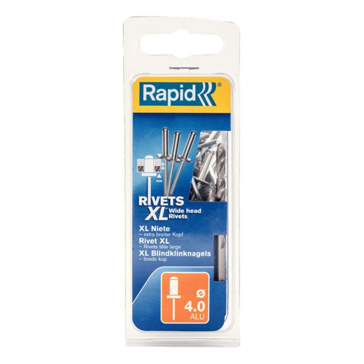 Blindhnoð 4x10 mm XL ál 50 stk Rapid