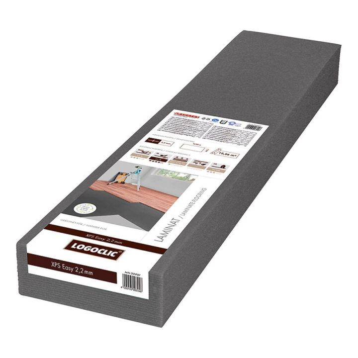 Undirlag fyrir parket XPS Easy 2,2 mm 15m2