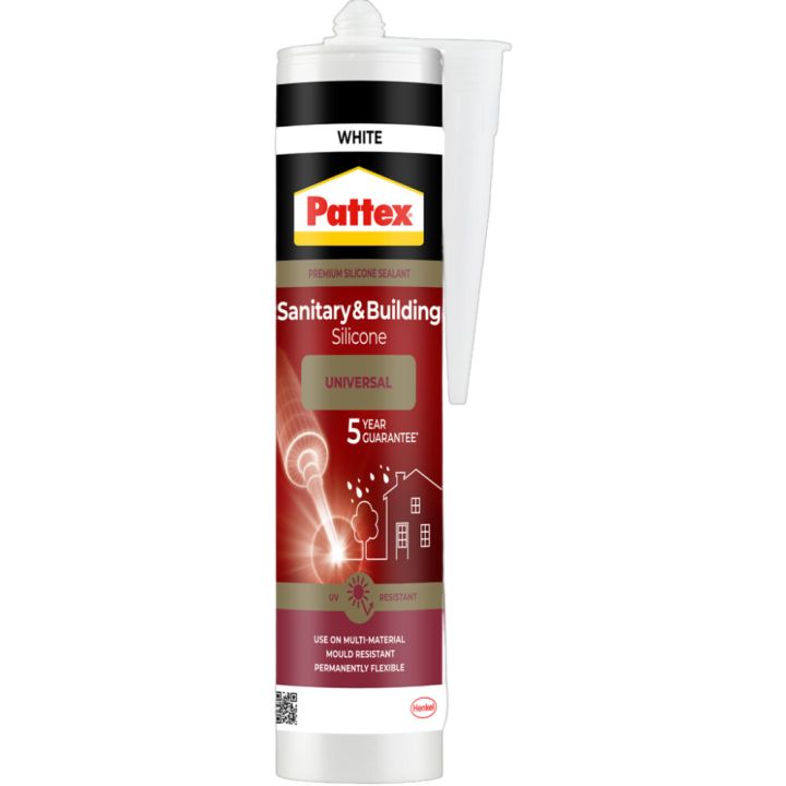 Sílikonkítti 280ml Pattex Out&Inn hvítt