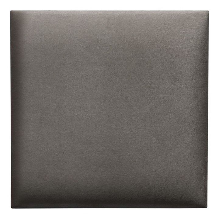 Veggpúði fyrir rúmgafl velvet 91 30x30 grár