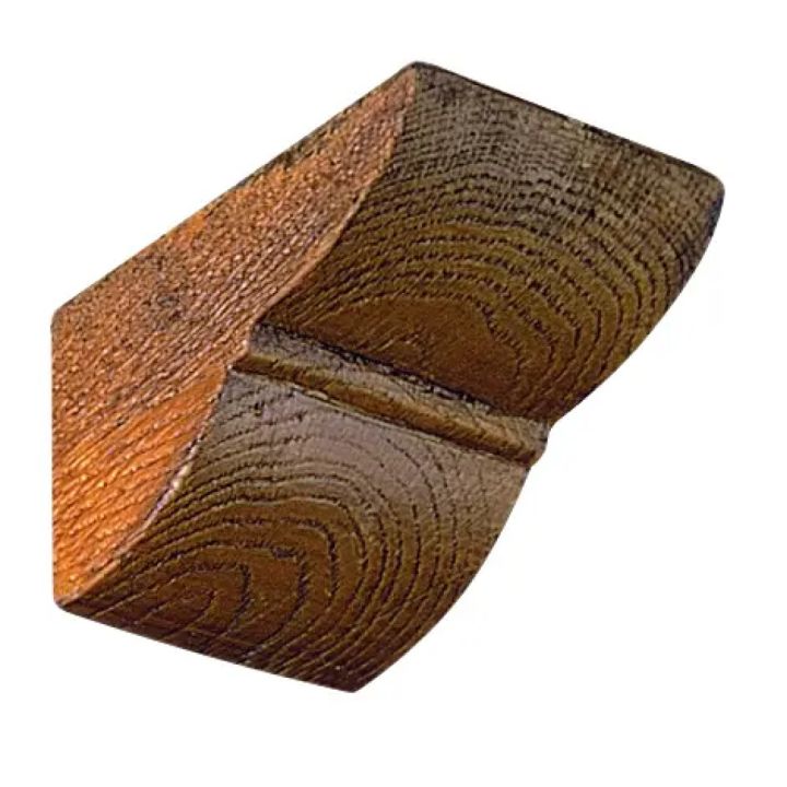 Bjálkahorn ljós eik úr frauði 12x12 cm