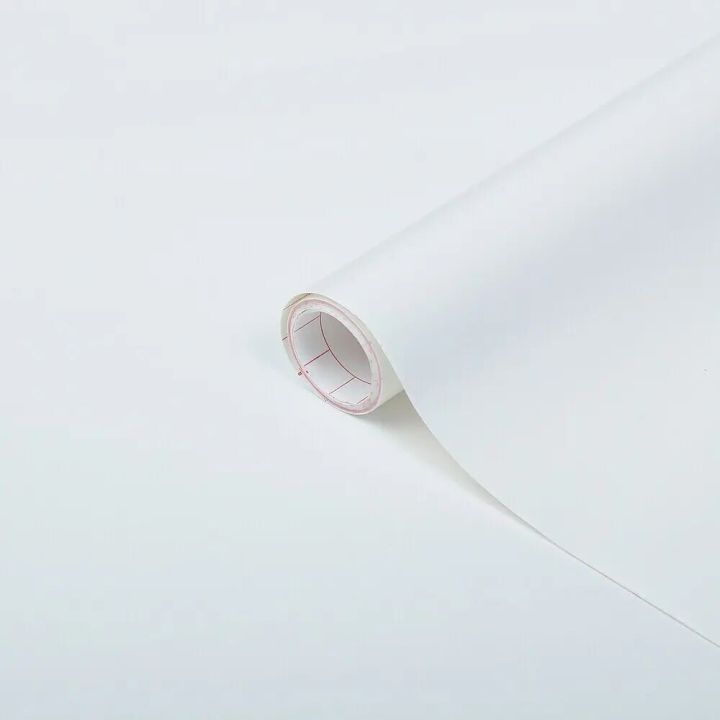 Filma uni matt, 45cmx2m hvít