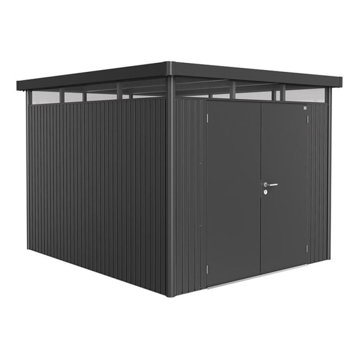 Geymsluskúr 7,36m2 Highline H5  tvöfaldri hurð