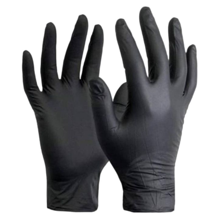 Hanskar Nitril svartir XL+ 100stk