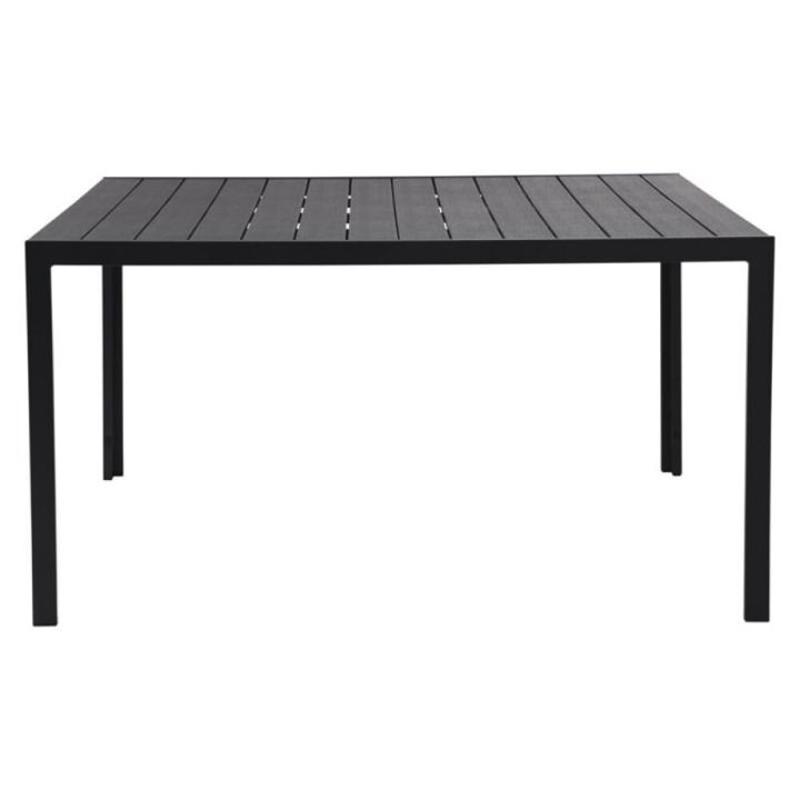 Garðborð 140x140x74 cm Sunfun Bordeaux svart