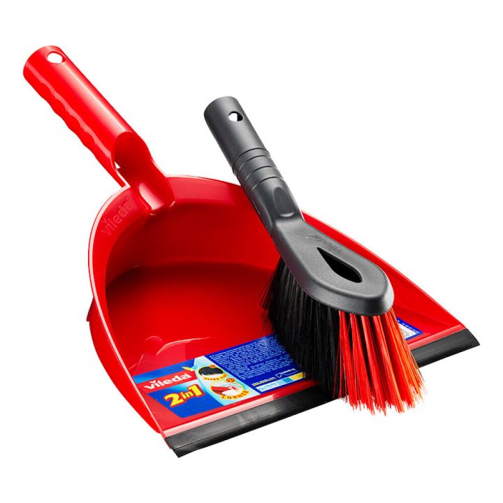 Kústur og fægiskófla Vileda