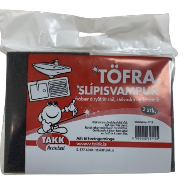 Töfra Slípisvampur Takk 2stk