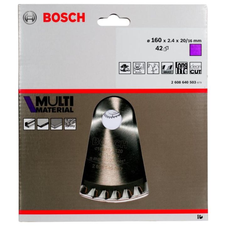 Hjólsagarblað 160x20/16 80T Bosch Multi Material