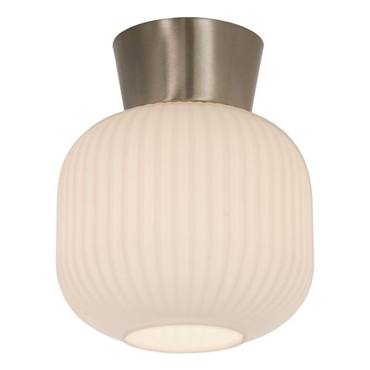 Loftljós E27 Vanja hvítt&stál