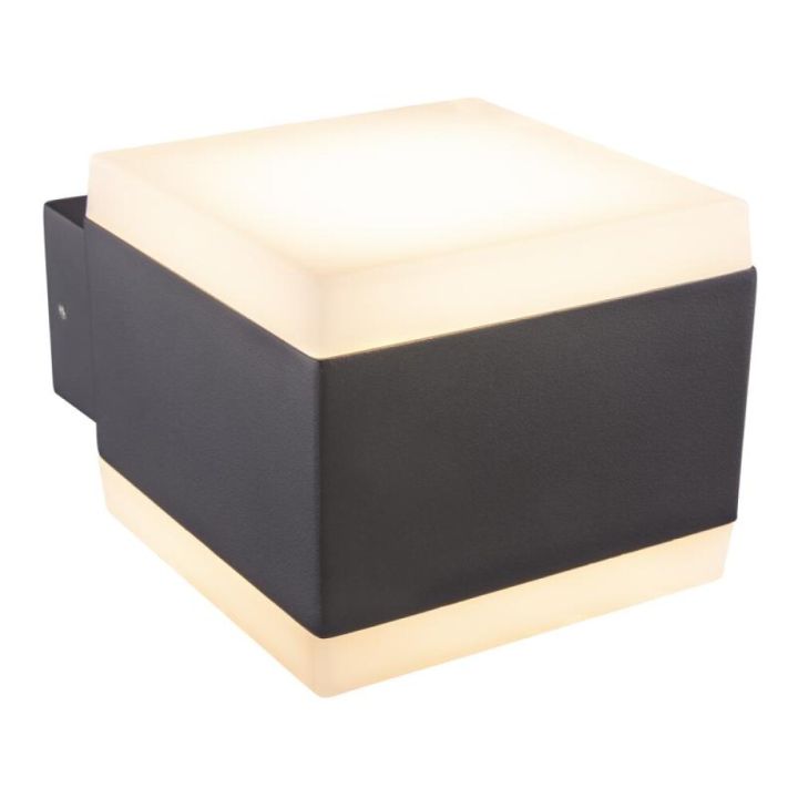 Útiveggljós LED 11,4W Globo Slice IP44 9cm dökkgrátt