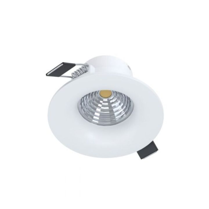 Innfeldur LED kastari Saliceto 6W Eglo hvítur/ál  þv8,8cm